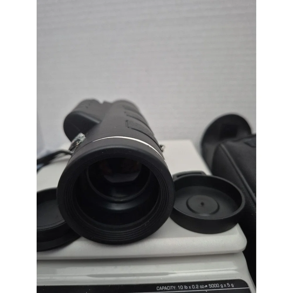 Monocular With Compass, Lens Covers,Draw String Bag Case - 40 x 60